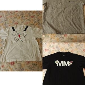 Uniqlo Disney's Mickey Minie shirts, Champion shirt bundle
